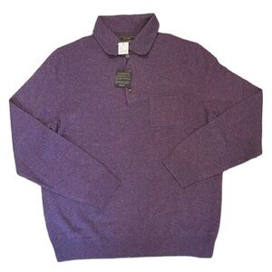 Men’s Soft Lightweight Jos A Bank 80% Wool Sweater Sz: XL NWT